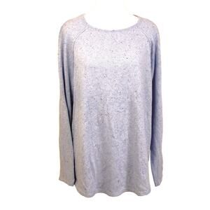 Women's Karen Scott Scoop Neck Tunic Sweater, Heathered Light Blue
